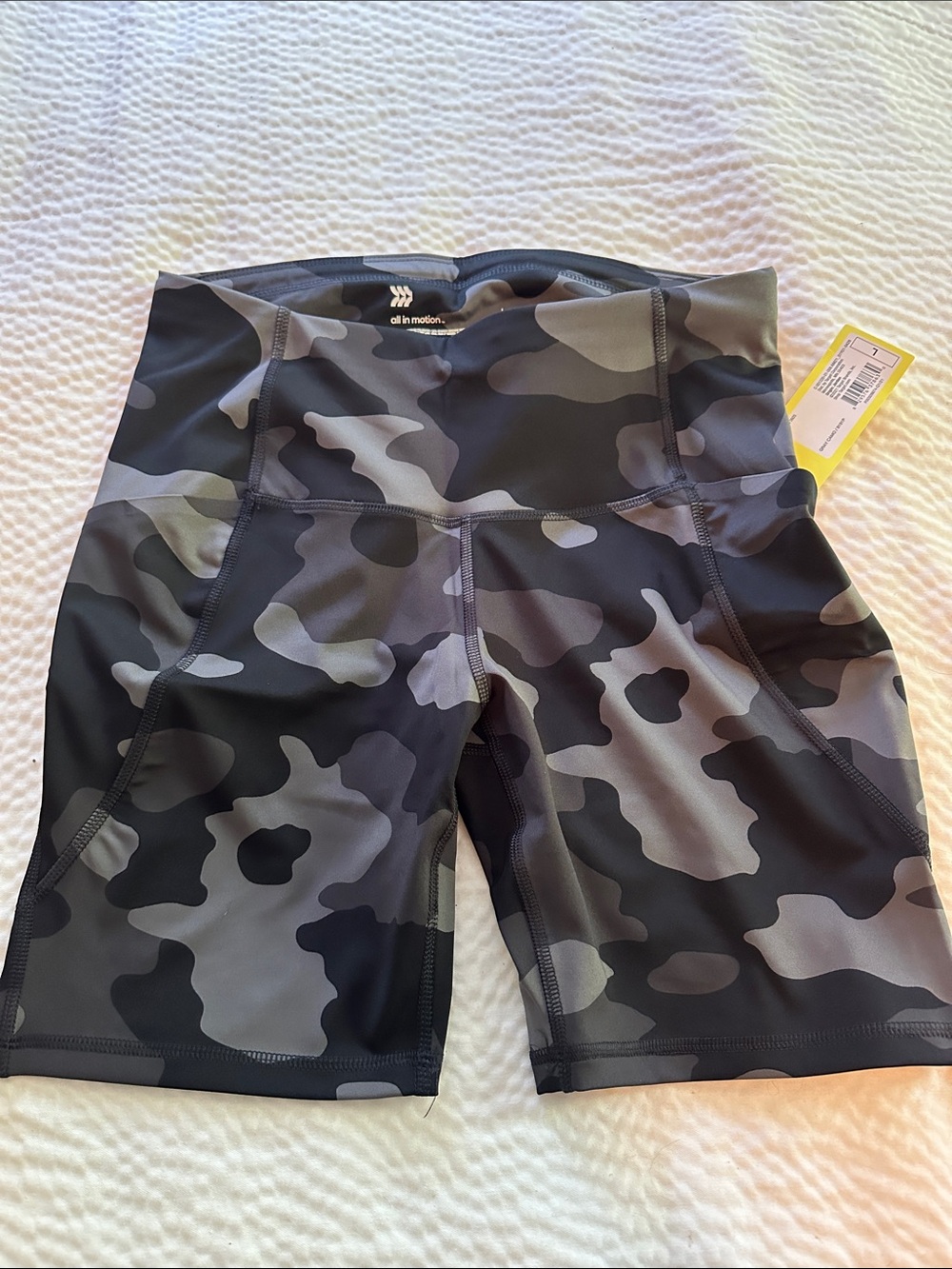 all in motion Black and Gray Camo Leggings